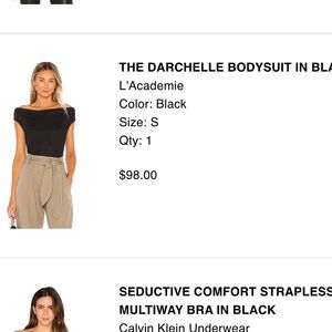 L'Academie Black Darchelle Bodysuit s